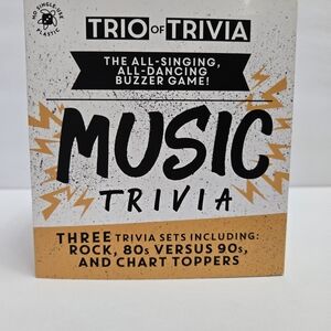 Source Unknown Trio of Trivia Music Game - Black, White, Orange